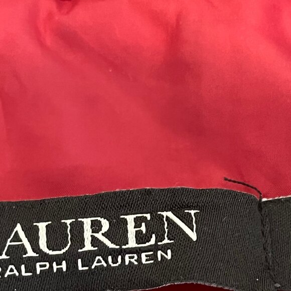 Lauren Ralph Lauren Red Quilted Jacket w/Hood - Picture 2 of 7